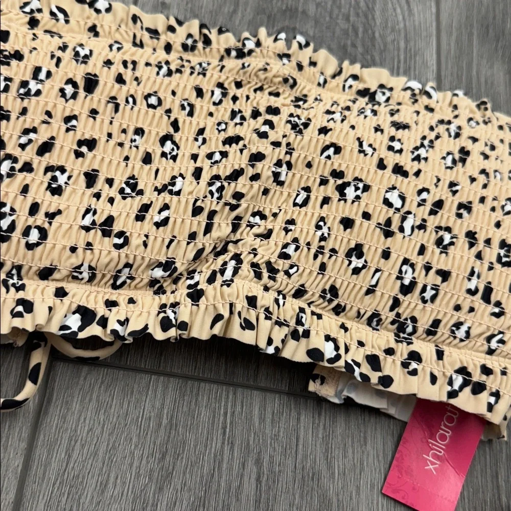 Leopard Print Off-Shoulder Bikini Set NWT - Picture 2 of 4